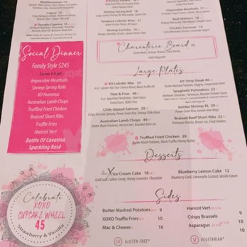 XOXO Dining Room - Menu - New American Near Me - Dallas, Texas