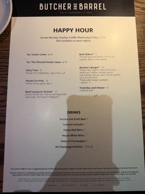 Menu photo 5 Butcher and Barrel Sacramento, CA