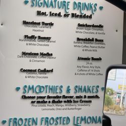 Diamond Espresso - Menu