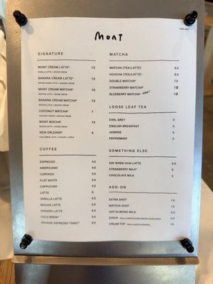 Menu photo 1 Mont Coffee Chino Hills, CA Menu photo 1 Mont Coffee Chino Hills, CA
