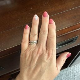 Gel nails with a fun and shiny twist! Gel nails with a fun and shiny twist!