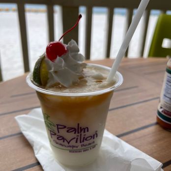 Crabby's Beachside Pavilion - Key Lime Colada- missing the coconut, not much flavor - Seafood Near Me - Clearwater Beach, Florida