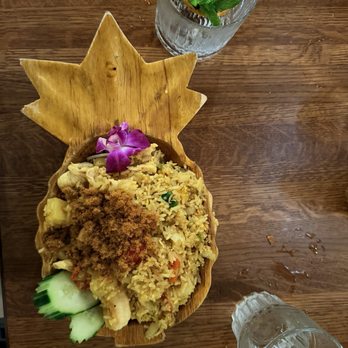 Tiki Thai - Pineapple Fried Rice - Tiki Bars Near Me - Reston, Virginia Tiki Thai - Pineapple Fried Rice - Tiki Bars Near Me - Reston, Virginia