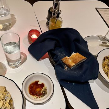 Caruso's Grocery - Caruso's Alfredo (with Wild Mushroom, Parmesan & Truffle Butter) and a Limoncellotini - Italian Near Me - Washington, DC, District of Columbia