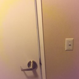 Bathroom door wouldn't close all the way