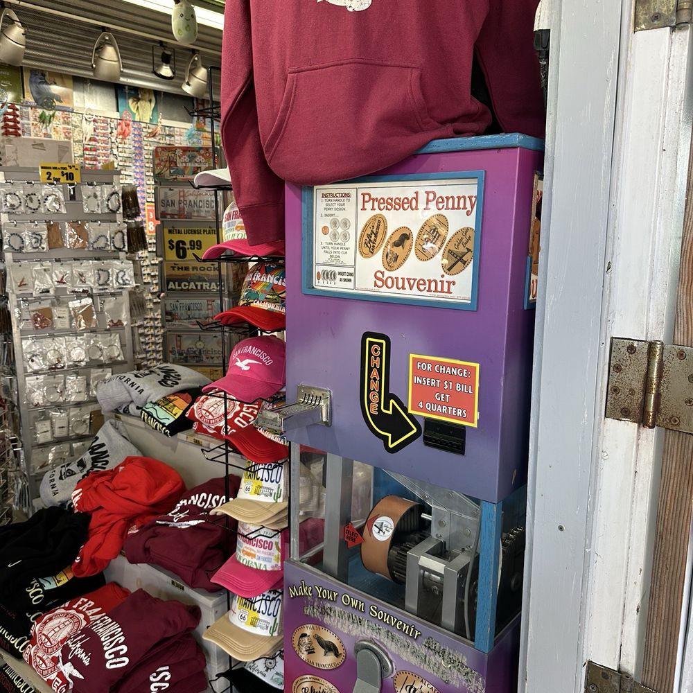 PIER 39 - Squished penny machine - Shopping Centers Near Me - San Francisco, California