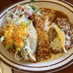 #4 two crispy tacos and enchilada #4 two crispy tacos and enchilada