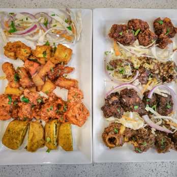 Abhiruchi Cuisine Indienne - two plates of food - Indian Near Me - Montreal, Quebec Abhiruchi Cuisine Indienne - two plates of food - Indian Near Me - Montreal, Quebec