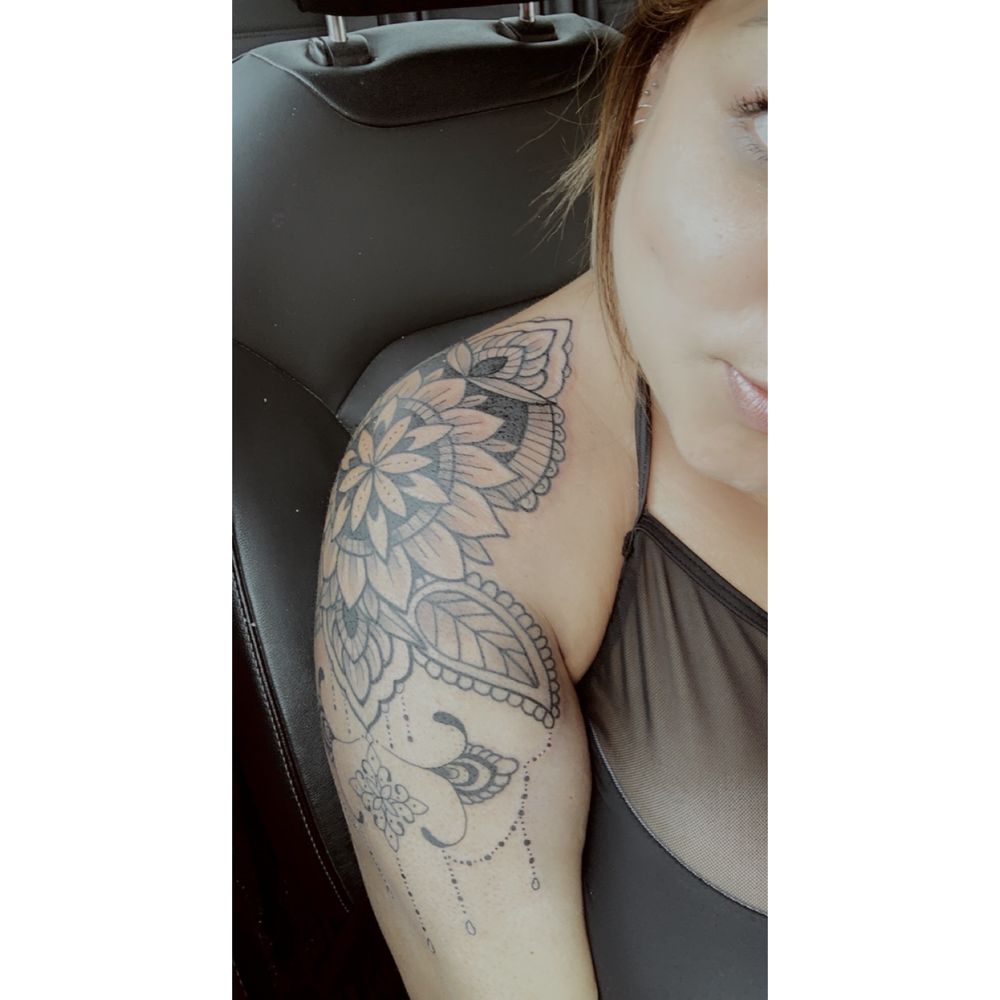 Eternal Tattoos - Gorgeous full shoulder piece done Cheryl Tash - Tattoo Near Me - Livonia, Michigan Eternal Tattoos - Gorgeous full shoulder piece done Cheryl Tash - Tattoo Near Me - Livonia, Michigan