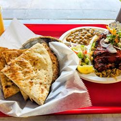 City Kabob and Curry House - Washington - Half a chicken along with a mango lassi. Quite tasty and filling!
