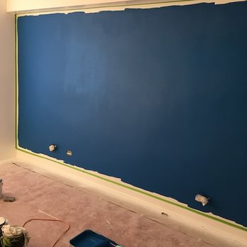 Handyman Repairs - a blue wall in a room - Handyman Near Me - Marietta, Georgia Handyman Repairs - a blue wall in a room - Handyman Near Me - Marietta, Georgia