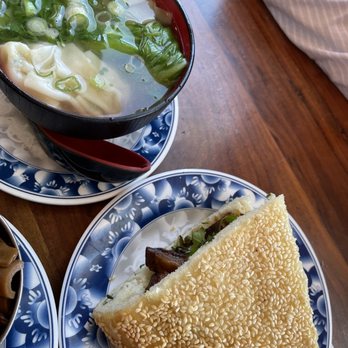Joy - Scallion Bread Sandwich, Shrimp Wonton Soup - Taiwanese Near Me - Los Angeles, California