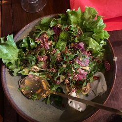 Luangpra - Laab neua. It's Lao style tartare seasoned with lemongrass, ground rice, cilantro, and other goodies. Very spicy, but so damn good!