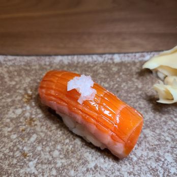 Bar Sawa - Omakase) Tasmanian Sea Trout w/ Pickled Shallots - Sushi Bars Near Me - Los Angeles, California Bar Sawa - Omakase) Tasmanian Sea Trout w/ Pickled Shallots - Sushi Bars Near Me - Los Angeles, California