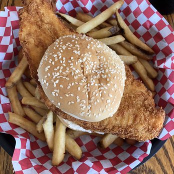 Skipper's Fish Fry - HUGE fish sandwich!!!' Didn't need the fries! - Seafood Near Me - Apex, North Carolina Skipper's Fish Fry - HUGE fish sandwich!!!' Didn't need the fries! - Seafood Near Me - Apex, North Carolina