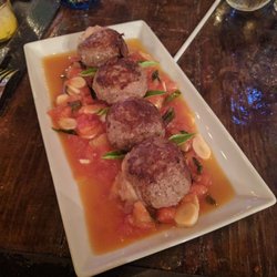 La Trattoria - Mozzarella stuffed meatballs- the sauce was amazing! Be sure to all for extra bread because your going to want it.