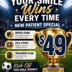 Family Smiles - This deal is a game changer.

Our $49 New Patient Special includes:
 Exam
 X-Rays
 Treatment Plan