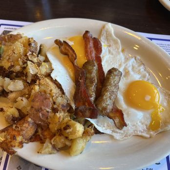 Effie's Place - Big Breakfast. Not pictured -- the french toast, which was on another plate - Breakfast & Brunch Near Me - West Hartford, Connecticut Effie's Place - Big Breakfast. Not pictured -- the french toast, which was on another plate - Breakfast & Brunch Near Me - West Hartford, Connecticut