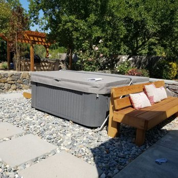 Hagy Landscape - a hot tub in a backyard setting - Landscaping Near Me - Sonoma, California Hagy Landscape - a hot tub in a backyard setting - Landscaping Near Me - Sonoma, California