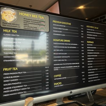 Honey Bee Tea - Menu - Bubble Tea Near Me - Manchester, Missouri Honey Bee Tea - Menu - Bubble Tea Near Me - Manchester, Missouri