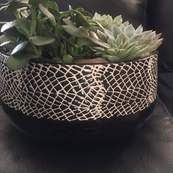 Sparks Florist - Quality ceramic bowl with a cool snakeskin pattern on it. - Florists Near Me - Reno, Nevada Sparks Florist - Quality ceramic bowl with a cool snakeskin pattern on it. - Florists Near Me - Reno, Nevada