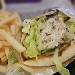 Harrison's - Turkey salad sandwich and fries