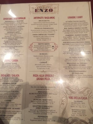 Menu photo 1 Trattoria Enzo Istanbul, 34