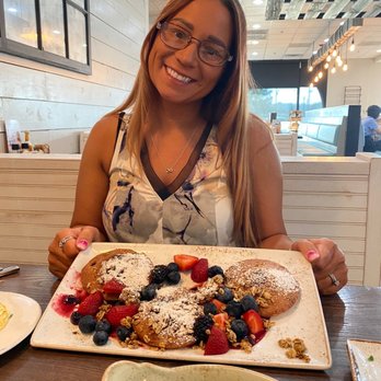 First Watch - Blueberry muffin top griddle cakes - Breakfast & Brunch Near Me - Rogers, Arkansas