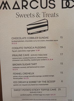 Menu photo 1 Marcus DC Washington, DC, DC