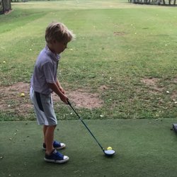 Balcones Country Club - Getting some practice in at the range...