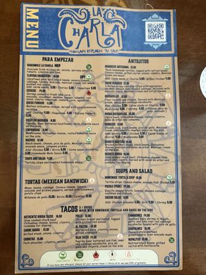 Menu photo 2 La Charla Restaurant New Paltz, NY Menu photo 2 La Charla Restaurant New Paltz, NY