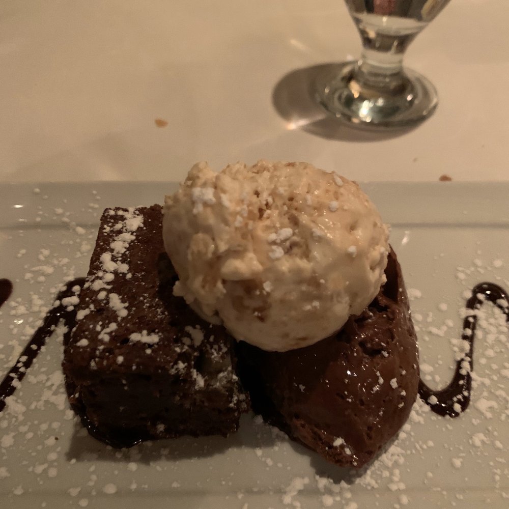 C & O Restaurant - Chocolate creme with peanut ice cream restaurant week 2020 - New American Near Me - Charlottesville, Virginia