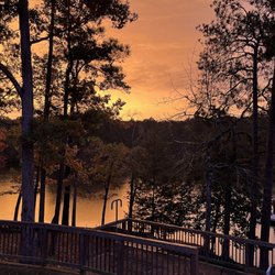 Sunrise over Lake Delanor from our campsite.