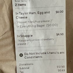 DoorDash receipt
