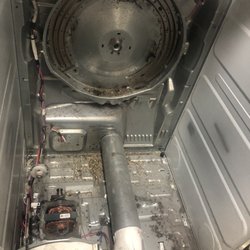 I was amazed at how much lint had collected inside my machine, a fire hazard!