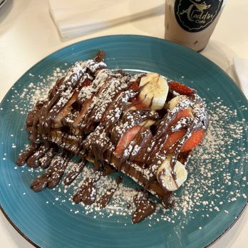 Aladdin Cafe - Bright waffle with chocolate - Coffee & Tea Near Me - Richardson, Texas Aladdin Cafe - Bright waffle with chocolate - Coffee & Tea Near Me - Richardson, Texas