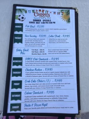 Menu photo 1 Chipper's Lounge Davie, FL