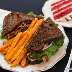 The Purple Onion Cafe - Purple Onion Club with Red Velvet Cake
