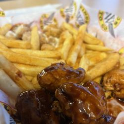 Wings To Go - Owasso - Barbicide wings and fries.