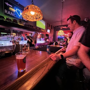 Abby's Highway 40 - BJ getting a drink at the bar - Dive Bars Near Me - Reno, Nevada