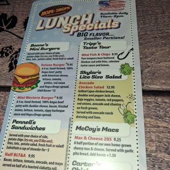 Hops n Drops - Menu. - American Near Me - Tacoma, Washington Hops n Drops - Menu. - American Near Me - Tacoma, Washington