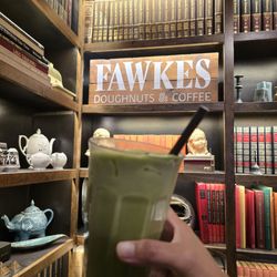 Fawkes Coffee and Doughnuts - Matcha latte