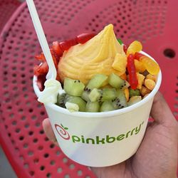 Pinkberry - Mango yogurt with a nice amount of toppings