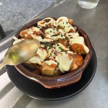 Suspiro - Patatas Bravas, (SM) - Spanish Near Me - San Jose, California Suspiro - Patatas Bravas, (SM) - Spanish Near Me - San Jose, California