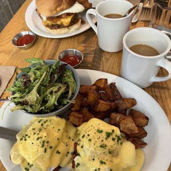 Wilf & Ada's - Blackstone Benny with a side salad and home fries. - Diners Near Me - Ottawa, Ontario Wilf & Ada's - Blackstone Benny with a side salad and home fries. - Diners Near Me - Ottawa, Ontario