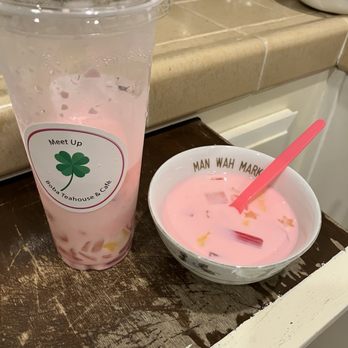 Meet Up Boba Teahouse and Cafe - Che Thai Mix Fruit Dessert - Bubble Tea Near Me - Long Beach, California Meet Up Boba Teahouse and Cafe - Che Thai Mix Fruit Dessert - Bubble Tea Near Me - Long Beach, California