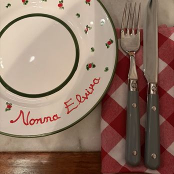 Elvira - Adorable plates and cutlery - Italian Near Me - San Diego, California