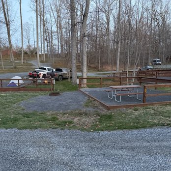 Natural Bridge / Lexington KOA - View of the tent sites. All of them had electric hookups which is very nice. - Campgrounds Near Me - Natural Bridge, Virginia Natural Bridge / Lexington KOA - View of the tent sites. All of them had electric hookups which is very nice. - Campgrounds Near Me - Natural Bridge, Virginia