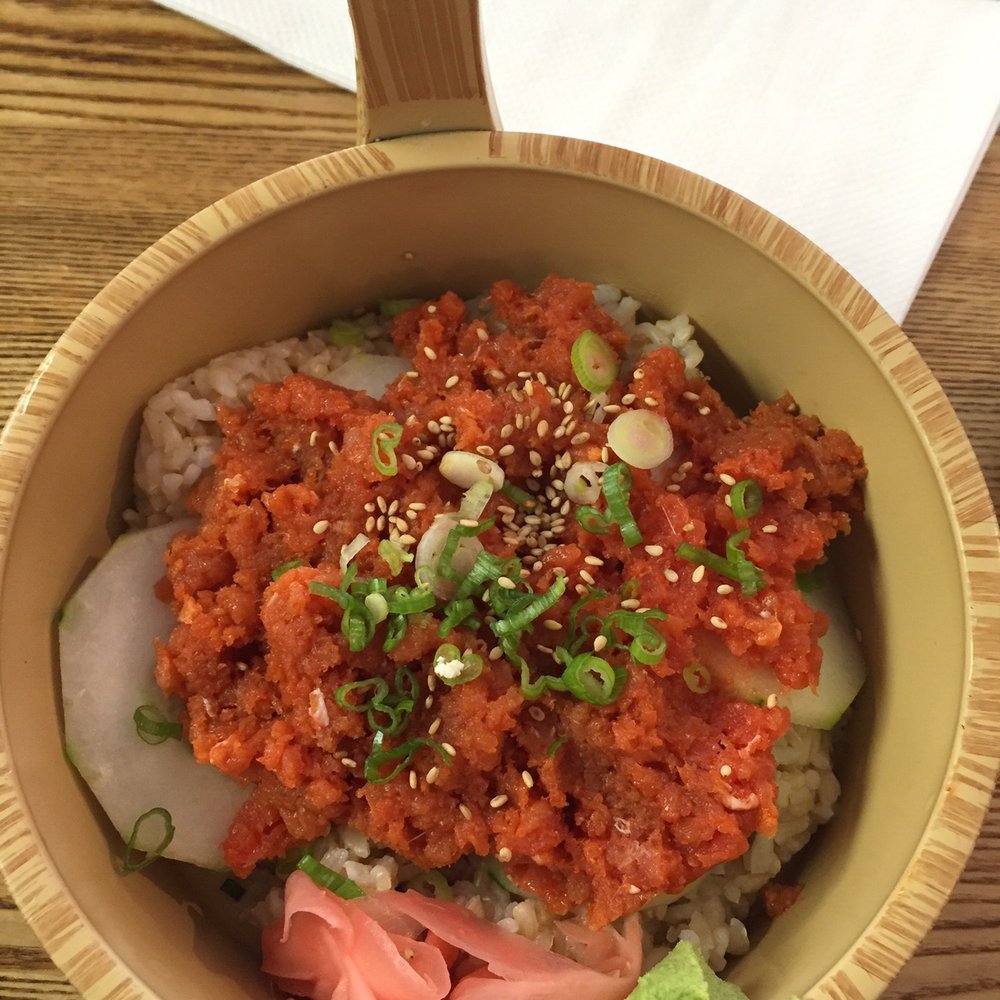 Ladybug Café - Spicy Tuna Bowl with brown rice - Japanese Near Me - Gardena, California Ladybug Café - Spicy Tuna Bowl with brown rice - Japanese Near Me - Gardena, California