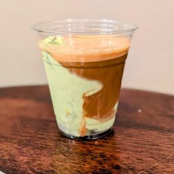 Carmel Bakery - Pistachio gelato affogato